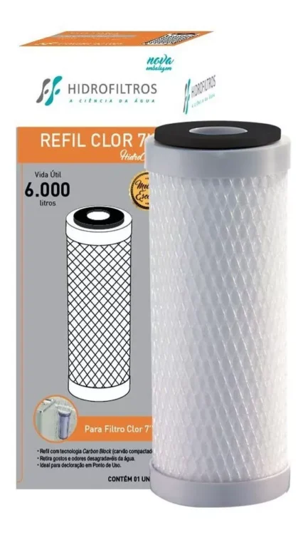 REFIL PARA FILTRO CLOR 7" HIDROFILTROS